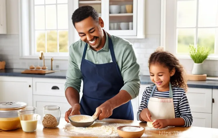 소방설비기사 실무에서 필요한 도구 - **Prompt 1: Cozy Family Baking Fun**
"A heartwarming scene in a brightly lit, modern kitchen. A ...