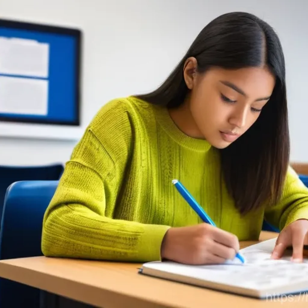 소방설비기사 필기시험 고득점 전략 - **Strategic Exam Blueprinting**
    "A diligent female student in her late teens, wearing a modest, ...