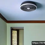 Home 20 소방설비기사와 소방 안전 교육 - A modern smart fire alarm system installed in a contemporary Indian home, featuring sleek smoke and ...